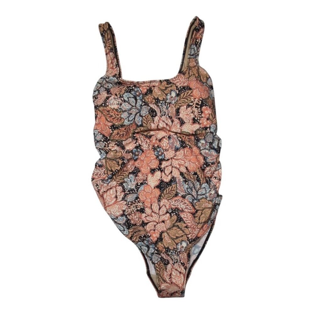 A Pea in the Pod Maternity Swimsuit One Piece Women Medium Floral Beach Swim